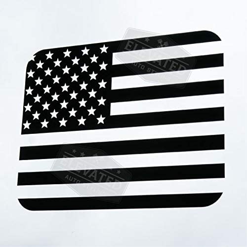 Ford F150 / f250 / f350 Back Middle Window American Flag Decal 2015-2024
