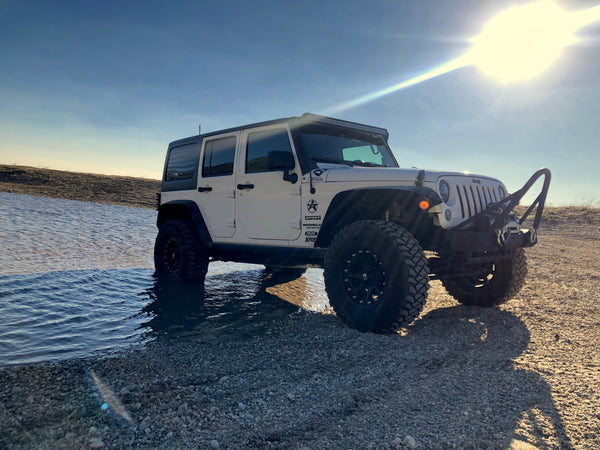 Jeep Wrangler JK American flag decal 2011-2018 (Both Sides)