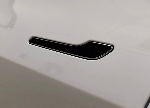 Tesla Model 3 Door Handle Wrap Kit Matte Black