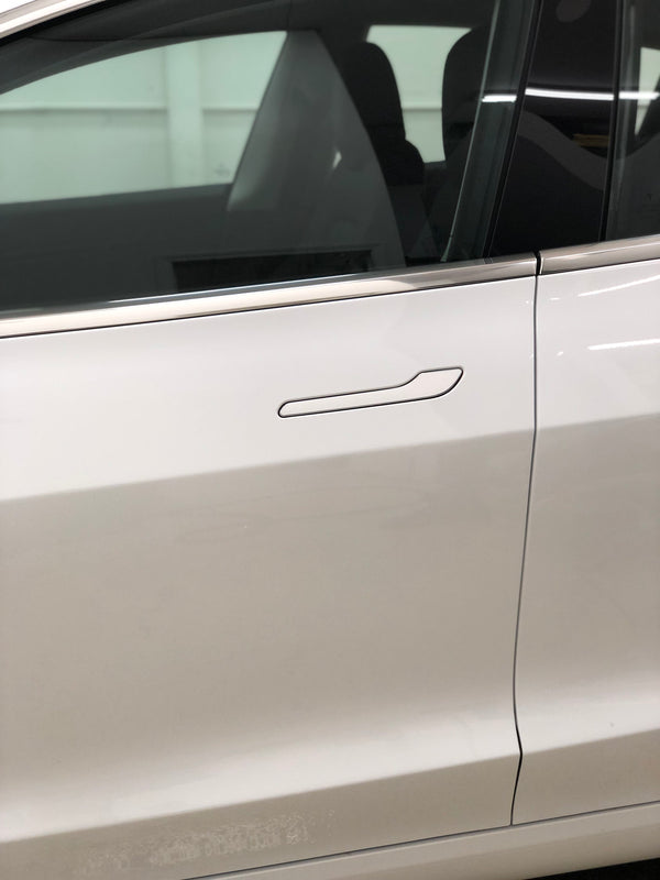 Tesla Model 3 Door Handle Wrap Kit Pearl White Multi Coat