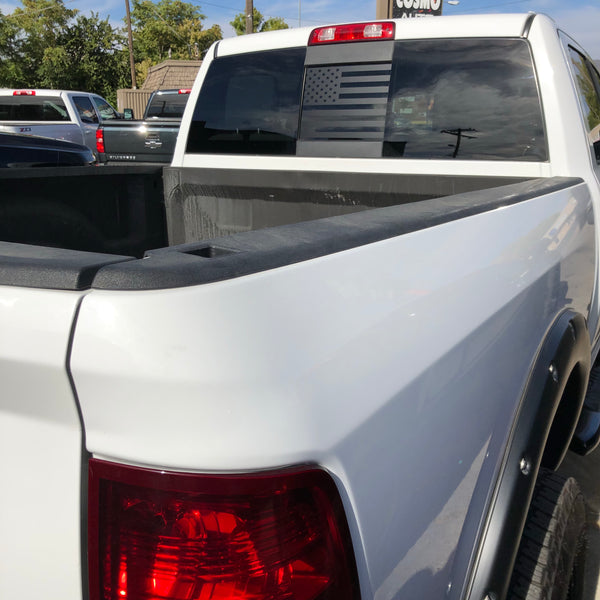 Dodge RAM Back Middle Window American Flag Decal 2009-2019